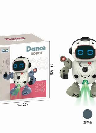 Интерактивная игрушка танцующий робот с музыкой и LED-подсветкой