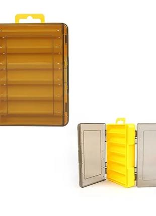 Коробка для воблеров двухсторонняя Bearking H01 Yellow