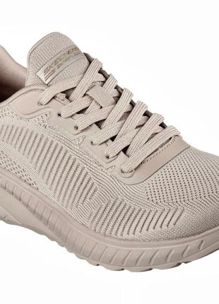 Летние кроссовки пудра беж Skechers Bobs Squad 32509 NUDY беже...