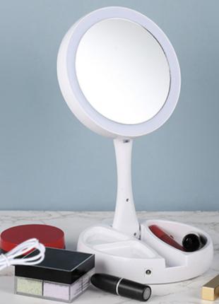 Складное косметическое зеркало для макияжа My Fold Away Mirror...