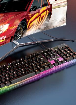 Keyboard + mouse set GM12 Light and shadow RGB EN / RU - HOCO