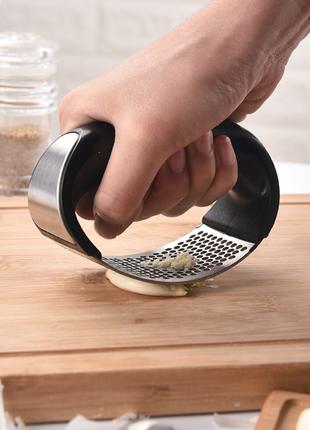 Ручная чесночница Garlic Press пресс для чеснока удобная чесно...