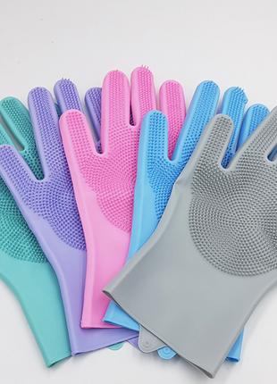 Рукавички для миття посуду Better Glove Силіконові міцні багат...