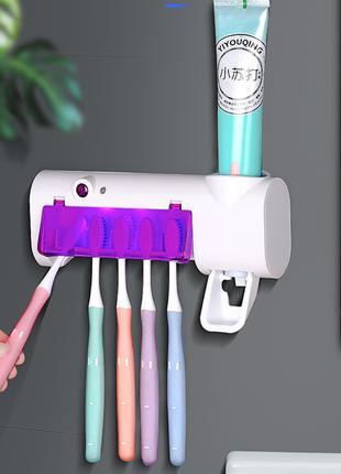 Диспенсер для зубної пасти та щіток авто Multi-function Toothb...
