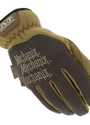 Тактичні рукавички Mechanix FastFit MFF-07 коричневі