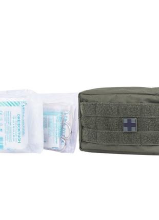 Аптечка військова з обладнанням Mil-Tec 25 предметів - зелений