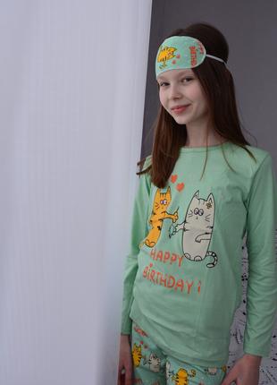 Гарна та стильна дитяча піжама для дівчинки (штани і кофта)