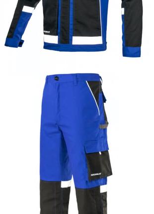Комплект рабочий, Куртка и штаны со Светоотражающими Элементам...