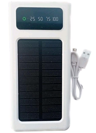 УМБ Power Bank Solar 50000mAh повербанк 4 в 1 с солнечной панелью