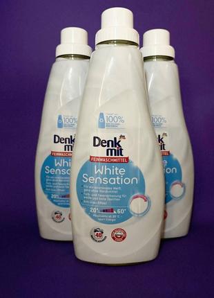 Гель для прання білої білизни Denkmit White Sensation 1 л (40 ...