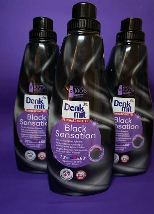 Гель для прання чорної білизни Denkmit Black Sensation 1 л (40...