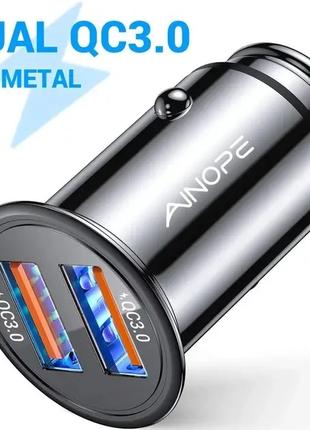 Автомобільний зарядний пристрій AINOPE Mini USB Car Charger 36...