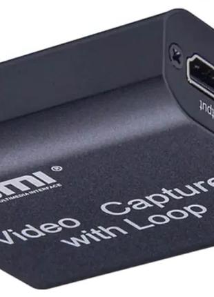 Адаптер видеозахвата USB HDMI Game Capture Loop сквозной, для ...