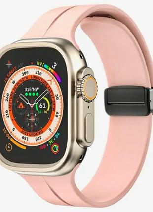 Ремешок Apple Watch 38/40/41 мм с магнитной застежкой (розовый)