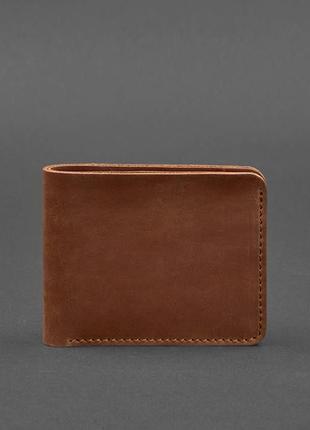 Кожаный мужской кошелек портмоне из натуральной кожи светло-ко...
