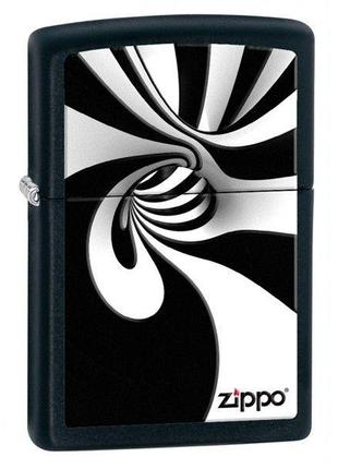 Бензиновая зажигалка Zippo SPIRAL BLK WHITE 28297