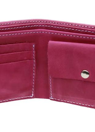 Маленький кожаный женский кошелек портмоне из натуральной кожи...