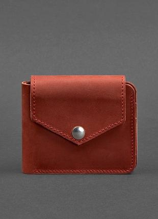 Женский кожаный маленький кошелек портмоне с монетницей из нат...