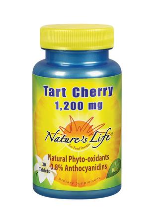 Натуральная добавка Nature's Life Tart Cherry 1200 mg, 30 табл...