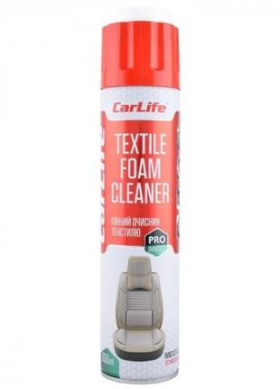 Очищувач салону піна 650ml "Carlife" Textile Foam Cleaner CF651