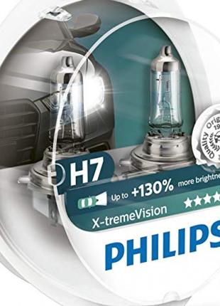 Лампа Philips 12V H7 55W +130% X-treme Vision Автомобильные ла...
