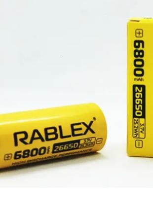 Литий-ионный аккумулятор RABLEX 26650 3.7V 6800MAH 25.2WH (Li-...