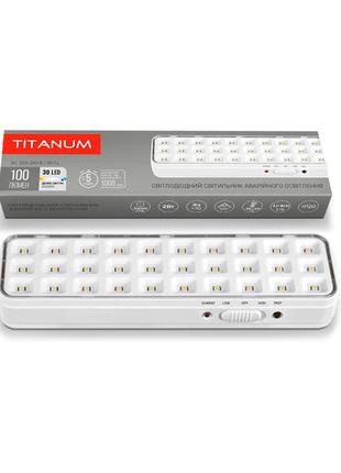 Светодиодный аварийный LED светильник TITANUM 30 LED 6500K акк...