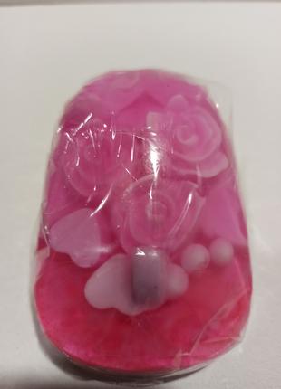 Женское мыло ручной работы в форме Мыши с вплавками роз "Виног...