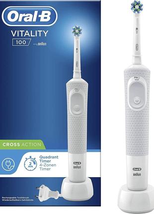 Электрическая зубная щетка Braun Oral-B Vitality 100 Cross Act...
