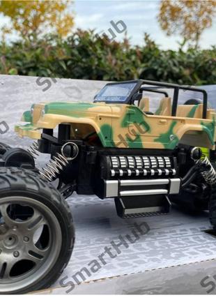 Джип на радиоуправлении Jeep Camo Commando Бежевый. Машинка на...