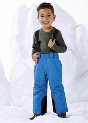 Зимние брюки для мальчика синие 86/92 см 1,5-2 года lupilu