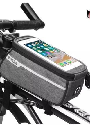 Вело сумка B-SOUL, велосумка на раму, для телефона