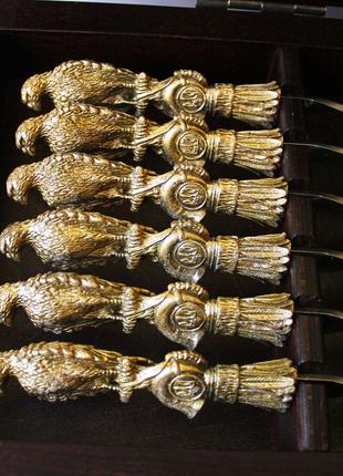 Подарочный набор шампуров ручной работы "Украинский ястреб с т...