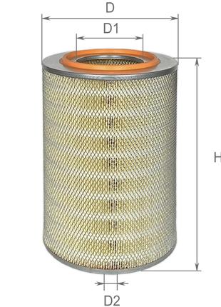 AF 0751 повітряний фільтр ALPHA (КамАЗ (дв.740), МАЗ (дв. ЯМЗ-...