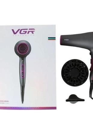 Фен VGR V-402 для сушки волос насадка-концентратор диффузор