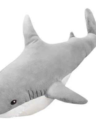 Мягкая игрушка акула IKEA 100см, плюшевая игрушка-подушка БЛОХ...