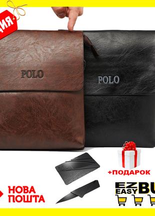 Мужская сумка через плечо Polo Videng Leather Сумка-планшет+По...