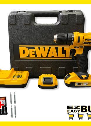 Шуруповерт DeWalt (24V 5A/h Li-Ion) Аккумуляторный Дрель шуруп...