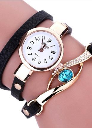 Годинник-браслет наручний жіночий чорний