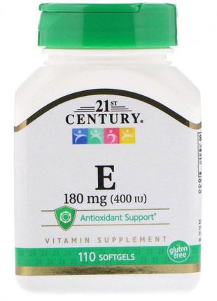 Витамин Е 400 ME 21st Century Vitamin E 110 капсул (CША)