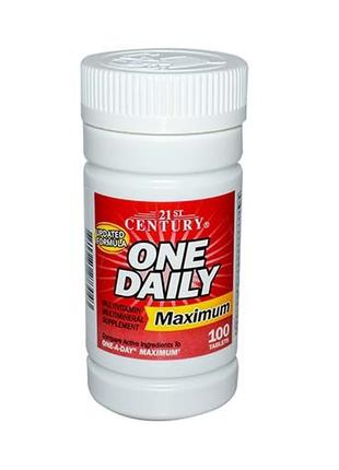 Витамины и минерали 21st Century One Daily Maximum 100 таб.