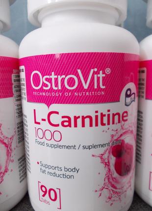 Жиросжигатель L-CARNITINE OstroVit 1000 мг. 90 таб (Польша).