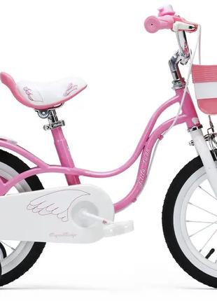 Велосипед для девочки 3-4 лет Маленький лебедь бело-розовый 12"