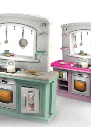 Кухня детская высокая пластиковая со звуками готовки 110 х 38,...
