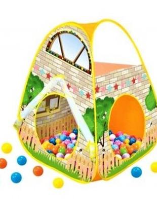 Детская палатка-манеж 333А-123 с разноцветными шариками