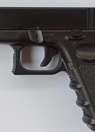 Пистолет детский Glock 23 спринговый металлический 6 мм