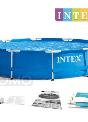 Басейн каркасний Intex 305 x 76 см Metal Frame Pool з картридж...