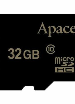 Карта памяти Apacer microSDXC 32GB UHS-I U1 Class 10 + адаптер SD