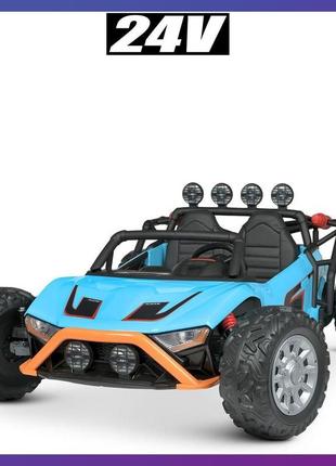 Дитячий двомісний спортивний електромобіль Баггі Buggy 4x4 з а...