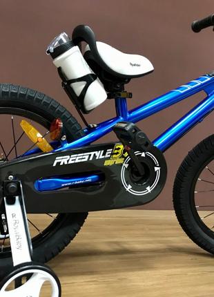 Велосипед RoyalBaby Freestyle RB16B-6 детский двухколесный синий
